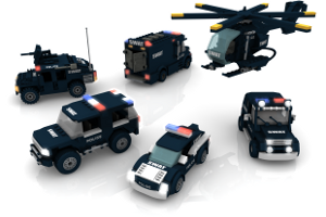City SWAT Minifig-scale