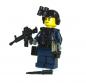 Preview: CustomBricks Figure Policeman with Weapen made of LEGO bricks