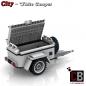 Preview: Luggage trailer for 10295 - white - made of LEGO® bricks