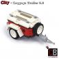 Preview: Luggage trailer 2.0 T1 10220 - white - made of LEGO® bricks