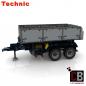 Preview: Custom 42043  trailer 2-axle with tipping function - grey