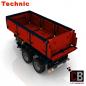 Preview: Custom 42043 trailer 2-axle with tipping function - red