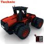 Preview: Custom RC großer roter Traktor