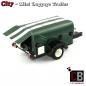 Preview: Luggage trailer Mini with tarpaulin - green - made of LEGO® bricks