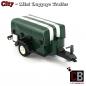 Preview: Luggage trailer Mini with tarpaulin - green - made of LEGO® bricks