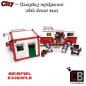 Preview: T1 front tent with barbecue and accessories - red - from LEGO® bricks