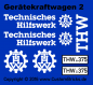 Preview: Custom Sticker - THW Modell Gerätekraftwagen 2 - GKW