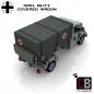 Preview: Custom WW2 Opel Blitz covered wagon with Red-cross