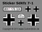 Preview: Custom Decals SdKfz 7-1 - 20mm Flakvierling