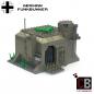 Preview: CUSTOM WW2 Funk Bunker mit 2 Soldaten aus LEGO® Steinen