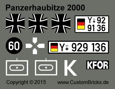 CUSTOM Bundeswehr MBT Panzerhaubitze PzH 2000 made of LEGO® bricks