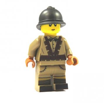 WW2 Soldier of the French UV printed out of LEGO® Dark TAN