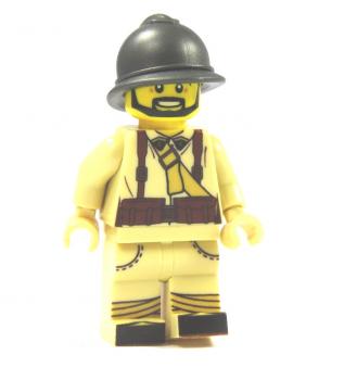 WW2 Soldier of the French UV printed out of LEGO® TAN