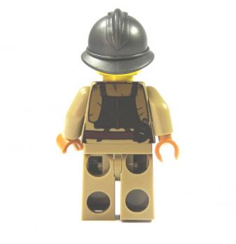 WW2 Soldier of the French UV printed out of LEGO® Dark TAN