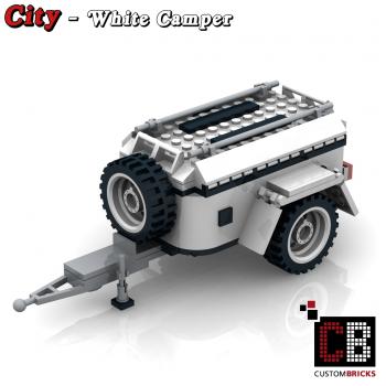 Gepäckanhänger für 10295 - White - aus LEGO® Steinen