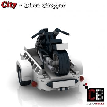 Black Chopper for 10295 - made of LEGO® bricks