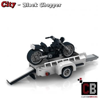 Black Chopper for 10295 - made of LEGO® bricks