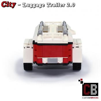 Luggage trailer 2.0 T1 10220 - white - made of LEGO® bricks