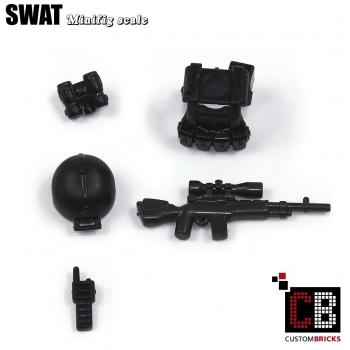 SWAT Hubschrauber - MH-6 Little Bird aus LEGO® Steinen