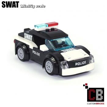 SWAT Sports car made of LEGO® bricks