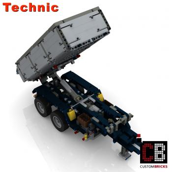 Custom 42043  trailer 2-axle with tipping function - grey