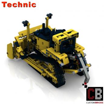 Custom Bulldozer - Minifigscale