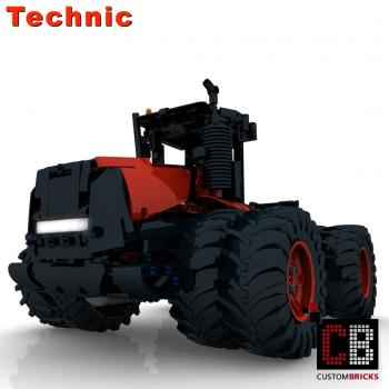 Custom RC großer roter Traktor