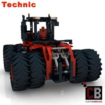 Custom RC großer roter Traktor