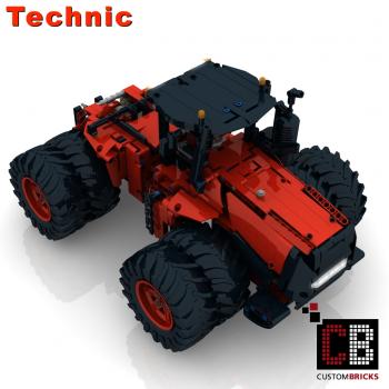 Custom RC großer roter Traktor