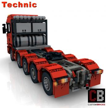 Custom RC truck 10x4 6 SLT Truck - red