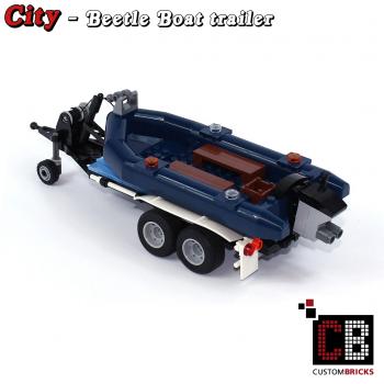 rubber boat with trailer 10252 made of LEGO® bricks