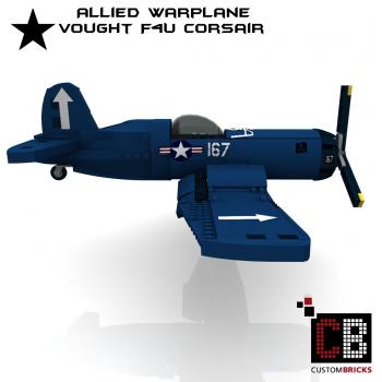 WW2 Warplane - Vought F4U Corsair - Blue Edition