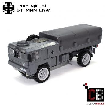 CUSTOM Bundeswehr 5t MAN 4x4 LKW - grau - aus LEGO® Steinen