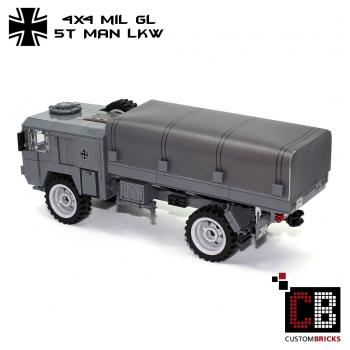 CUSTOM Bundeswehr 5t MAN 4x4 LKW - grau - aus LEGO® Steinen