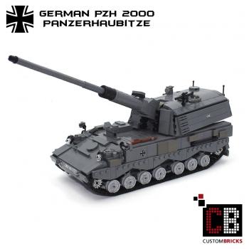 CUSTOM Bundeswehr MBT Panzerhaubitze PzH 2000 aus LEGO® Steinen