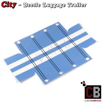 Custom City tarpaulin - blue with stripes