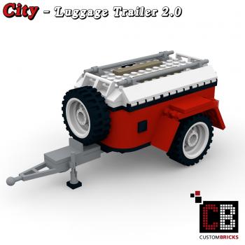 Custom T1 Luggage Trailer - 2.0 red