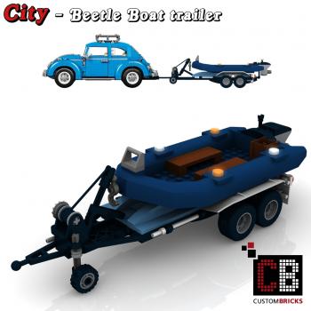 Custom Beetle trailer with boat