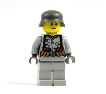 WW2 Soldier 2.0 Printed LEGO® and BrickArms parts gray R1 / R3 / F2
