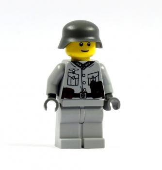 WW2 Soldier 2.0 Printed LEGO® and BrickArms parts gray R1 / R3 / F3
