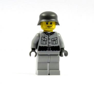 WW2 Soldier 2.0 Printed LEGO® and BrickArms parts gray R1 / R3 / F4
