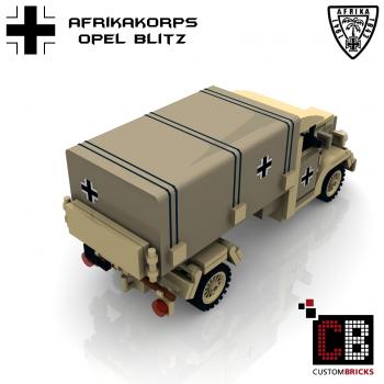Custom WW2 Afrikakorps Opel Blitz Planenwagen