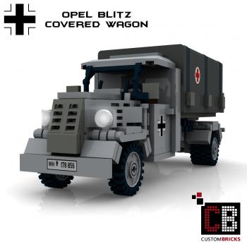 Custom WW2 Opel Blitz covered wagon with Red-cross