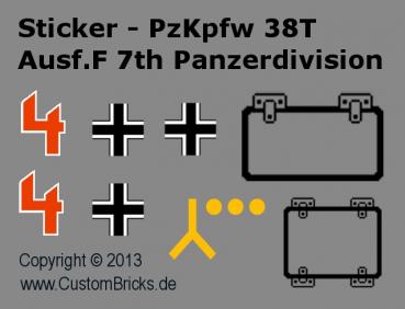 Custom Sticker PzKpfw 38T - Panzerkampfwagen