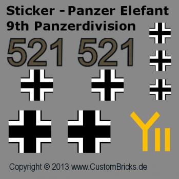 Custom Sticker Panzer Elefant