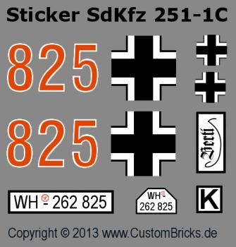 Custom Sticker SdKfz 251-1 Ausf.C