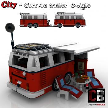  LEGO City Anhänger Fahrzeug Trailer Gepäckanhänger Camper  VW T1 Bus 10220