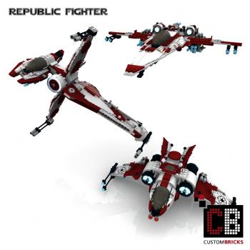 Custom Republic Fighter for Star Wars
