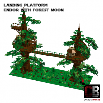 Custom Landingplatform + Trees  for Star Wars