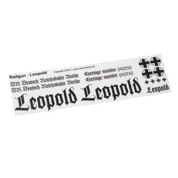 Custom Decals Railroadgun Leopold